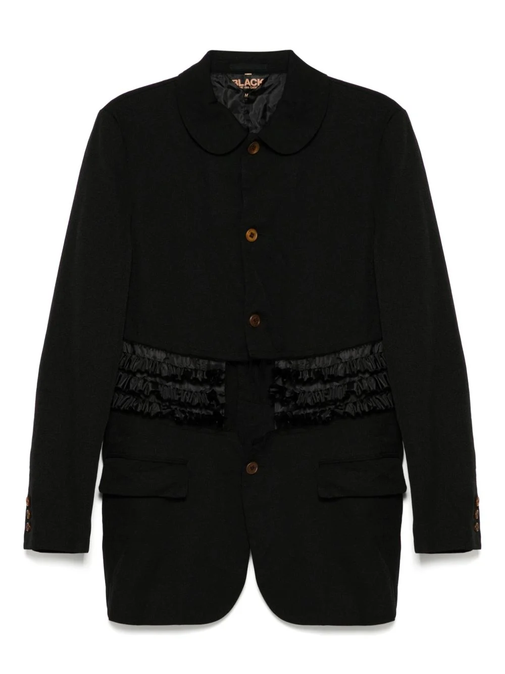 ruffle shirt jacket - 1