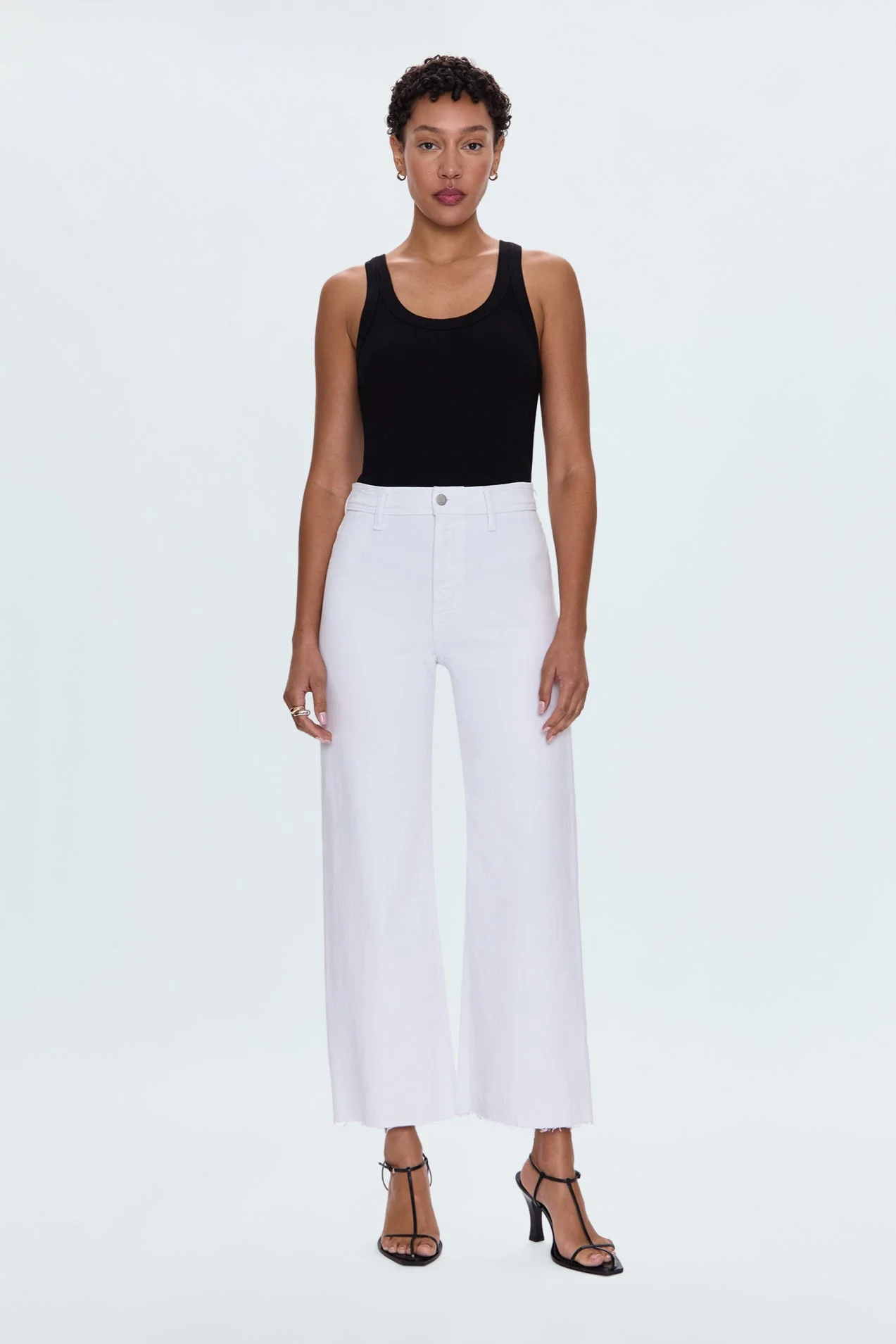 PENNY HIGH RISE WIDE LEG JEAN - BLIZZARD - 1
