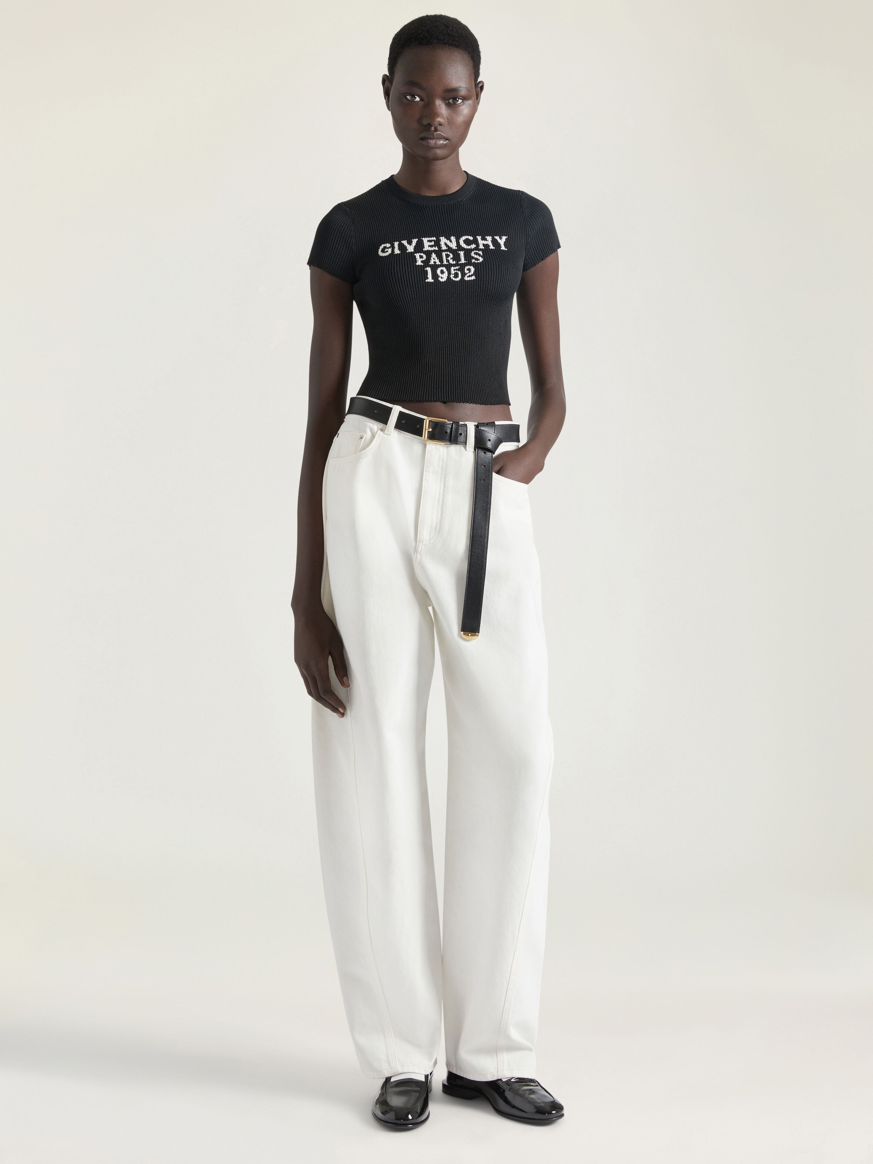 CROPPED TOP IN FINE RIB - 2