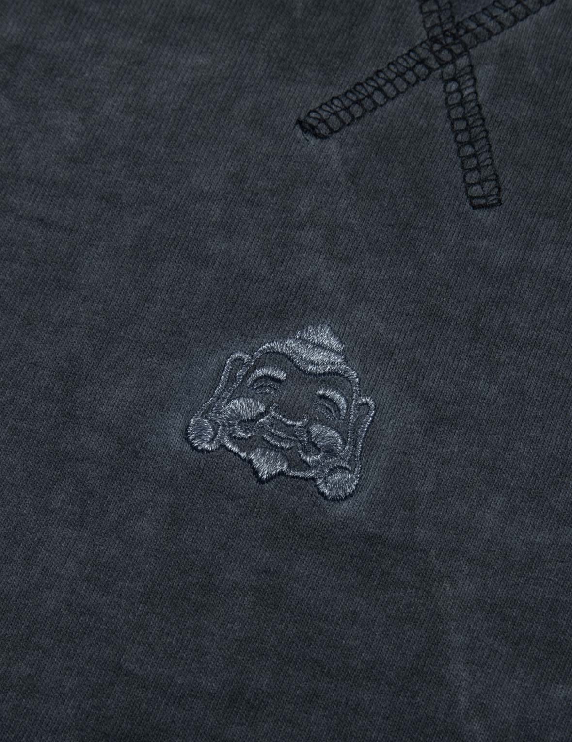 GODHEAD EMBROIDERY AND KAMON PRINT LOOSE FIT T-SHIRT - 7