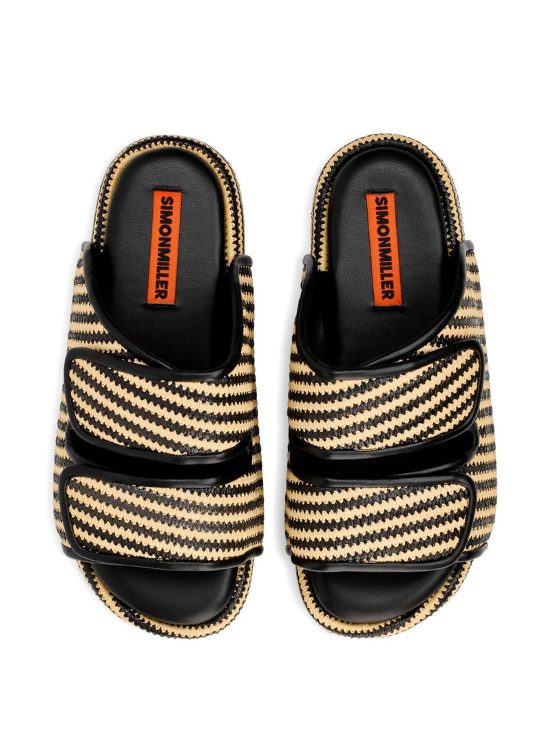 Raffia Cro striped sandals 3