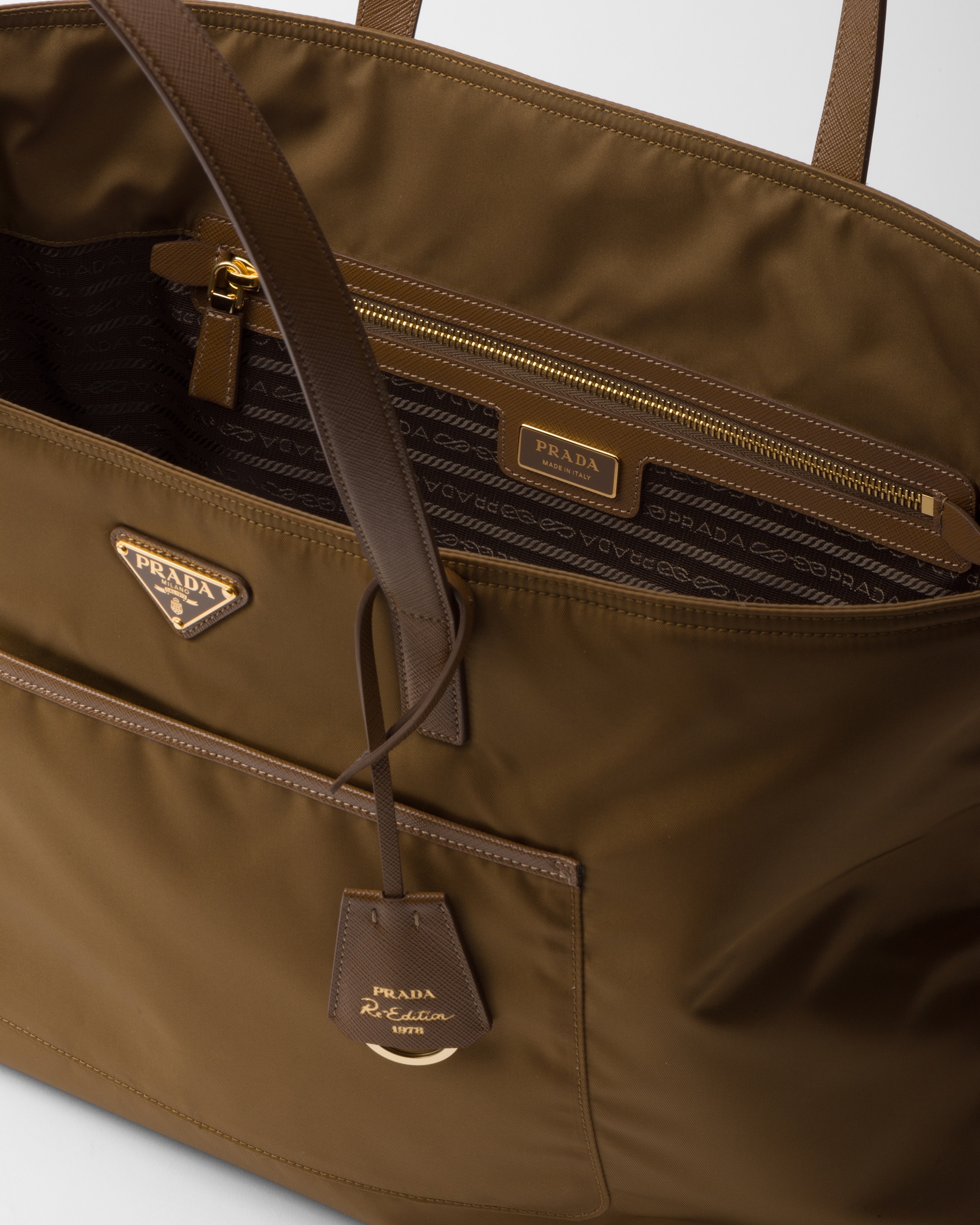 Prada Re-Edition 1978 large Re-Nylon and Saffiano leather tote bag - 5