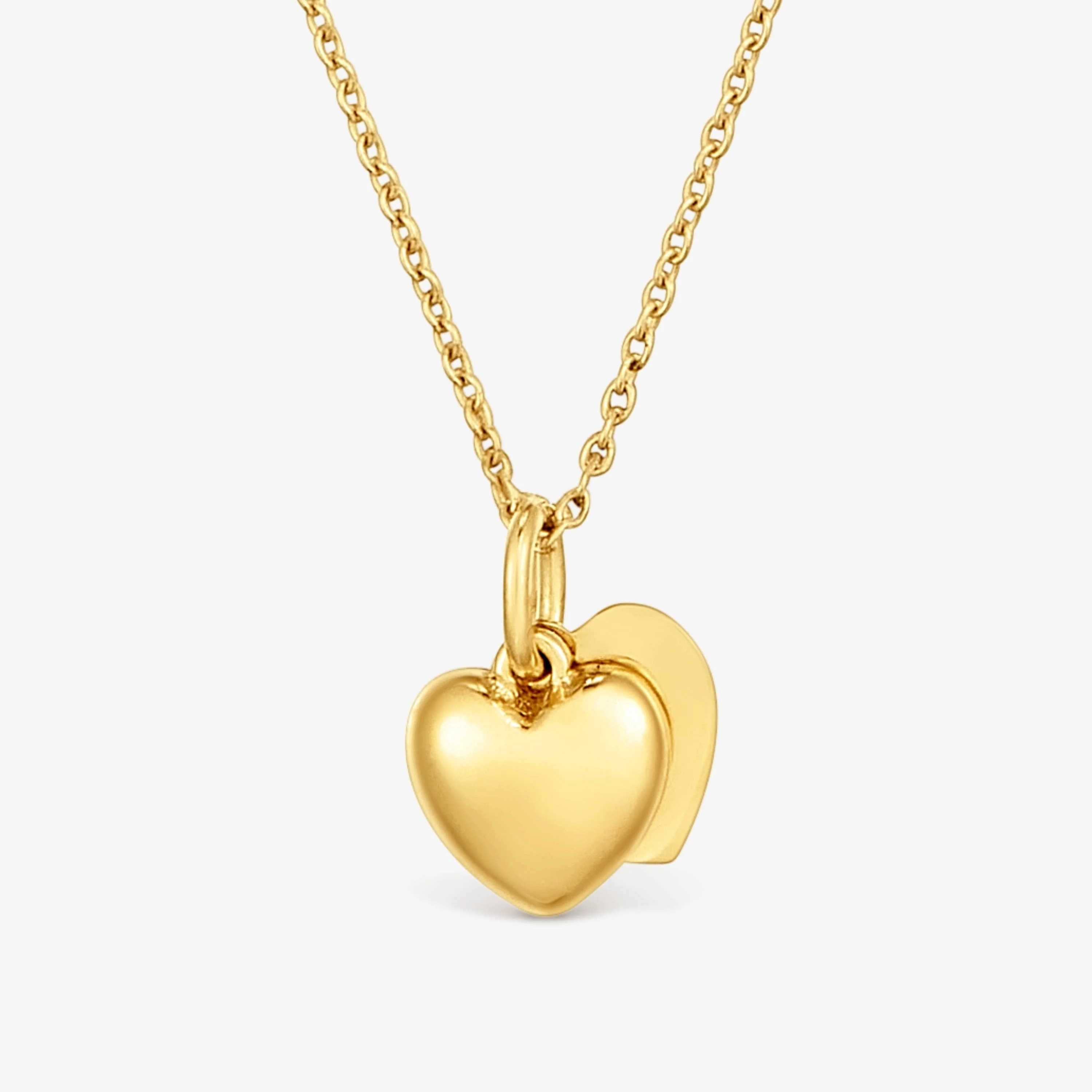 14K solid gold double-heart Necklace TOUS Flechazo - 1