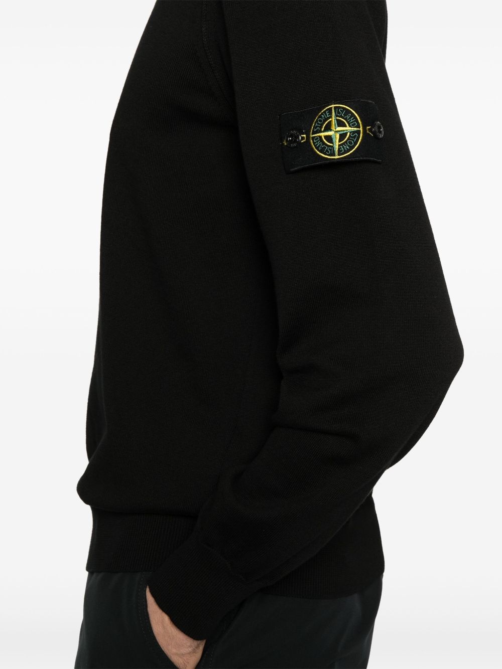 Compass-badge sweater - 5