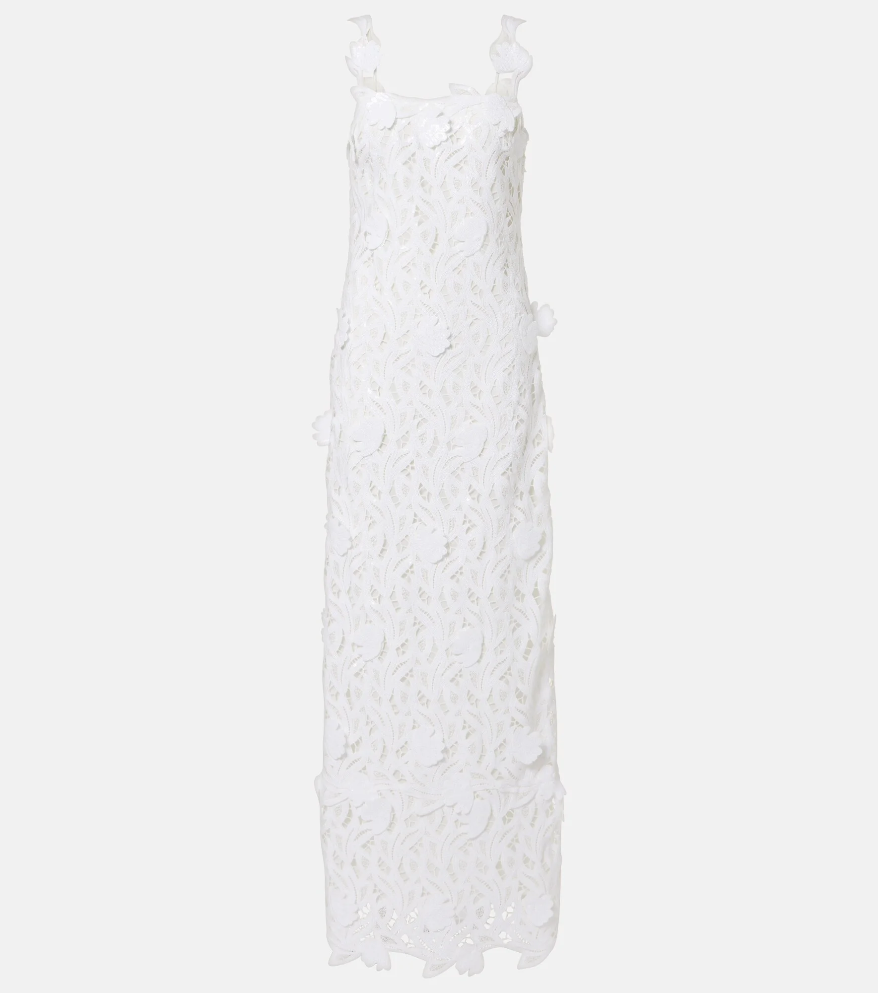 Marenna broderie anglaise sequined gown - 1