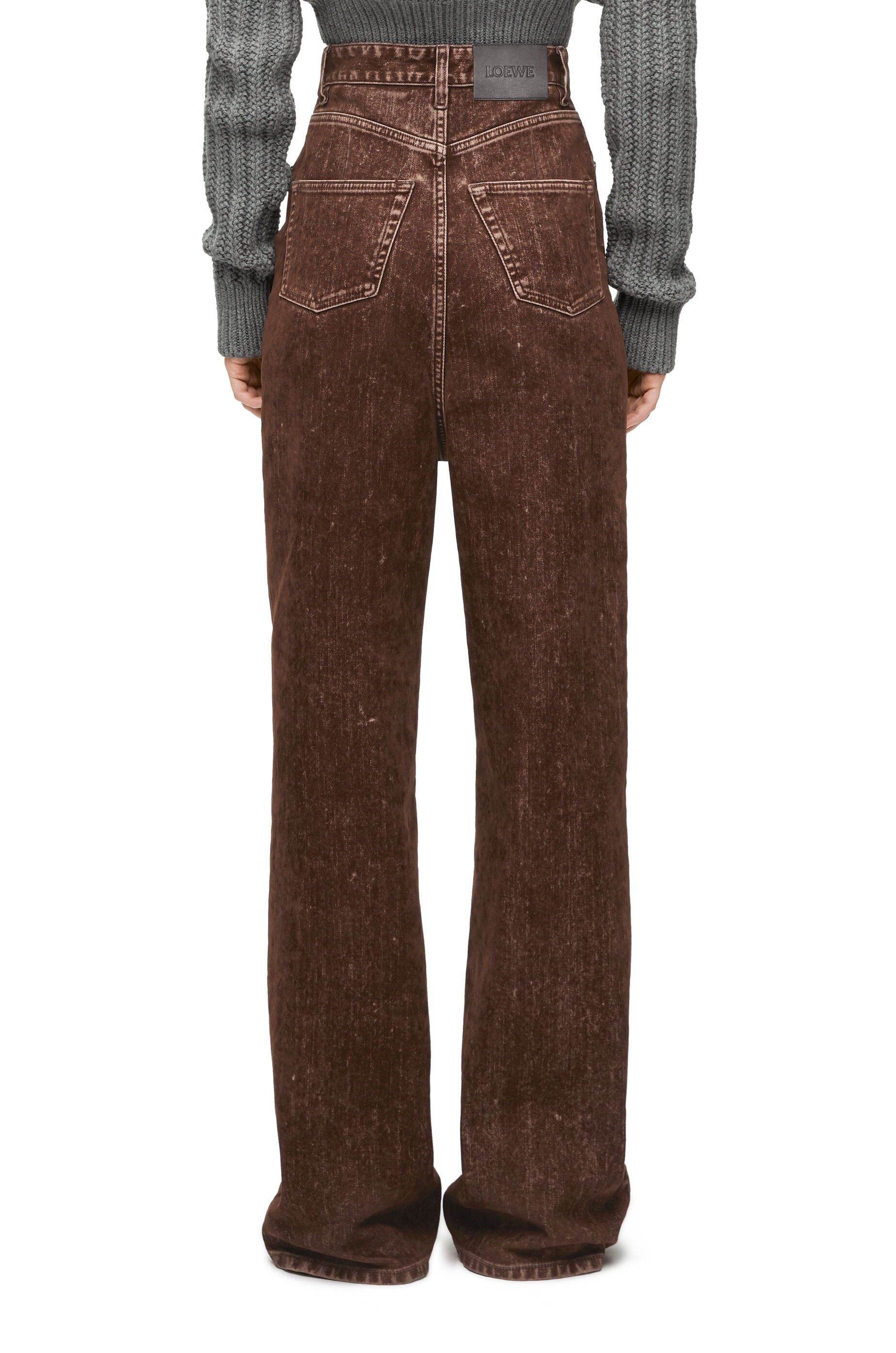 High waisted jeans in denim - 4