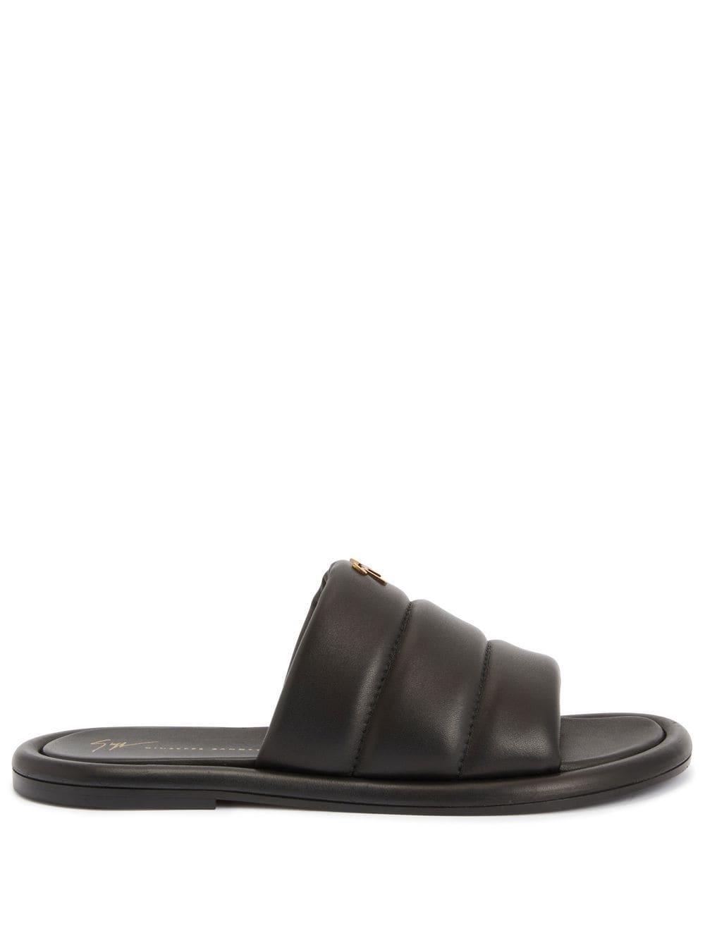 Harmande quilted leather slides - 1