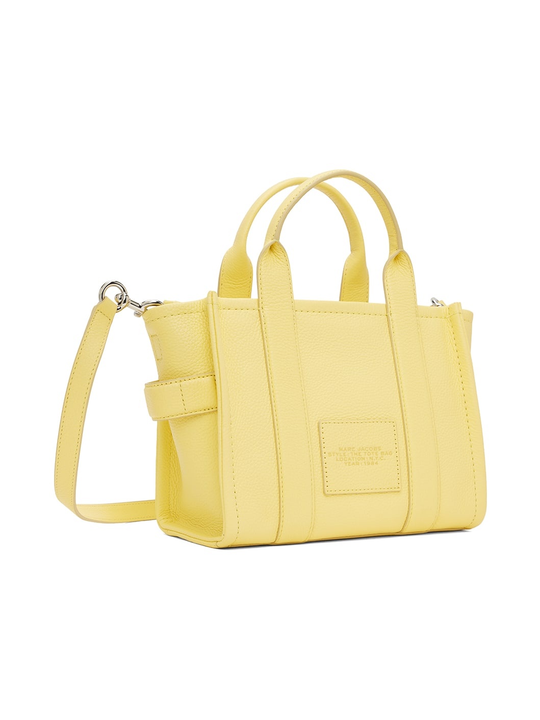 Yellow 'The Leather Small Tote Bag' Tote - 3