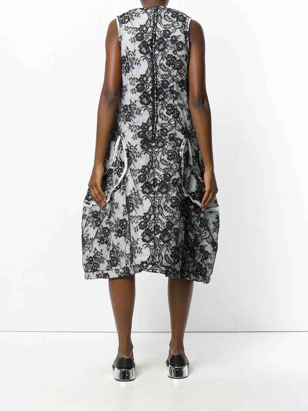 floral flared dress - 4