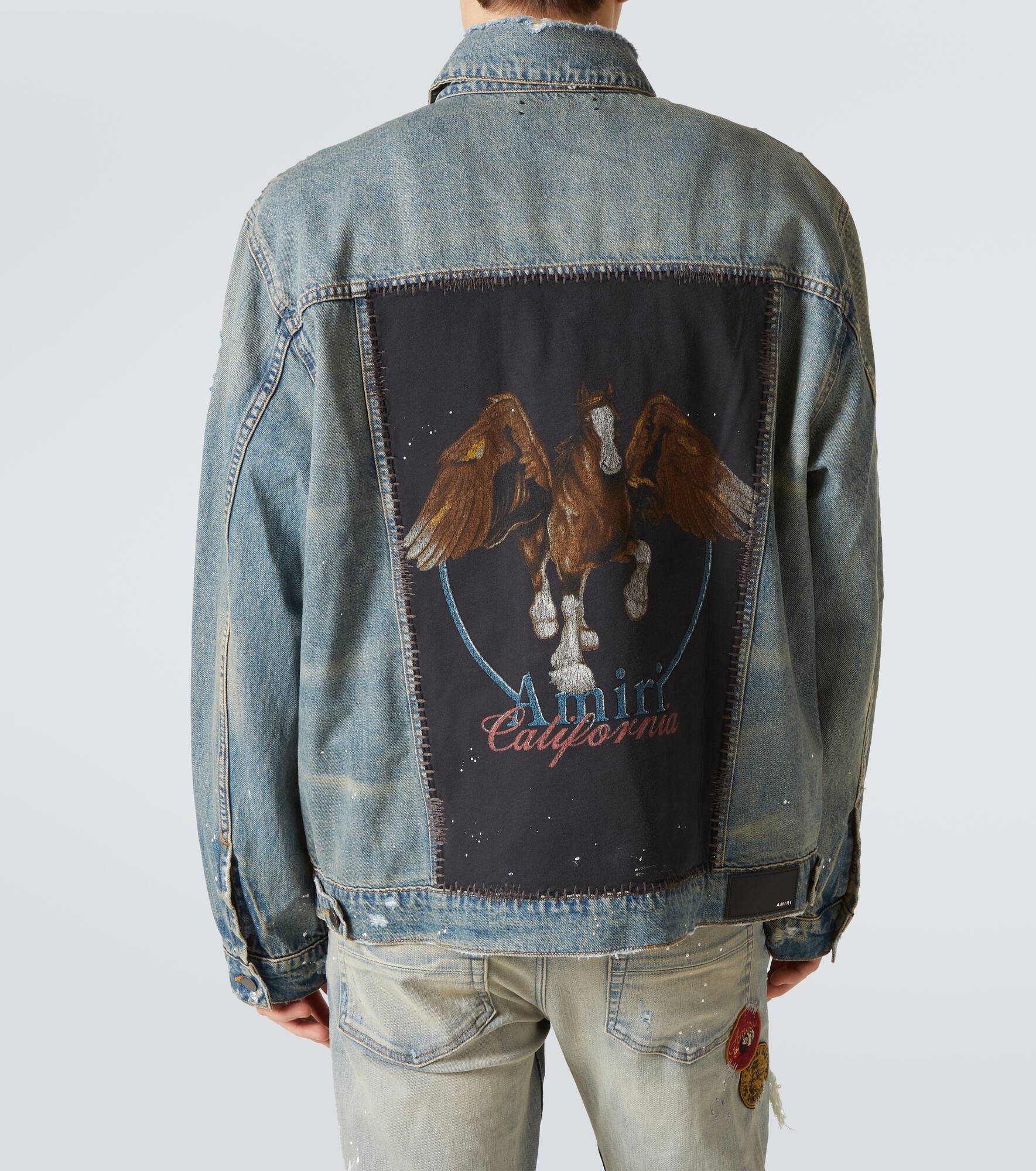Vintage Pegasus distressed denim jacket - 4