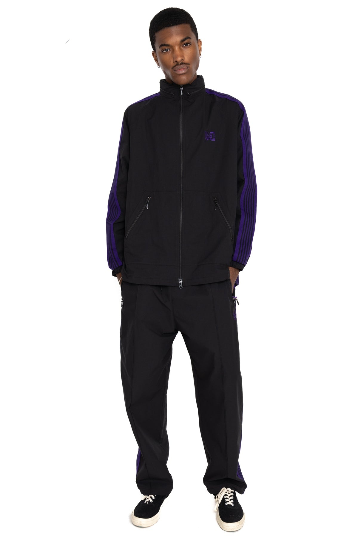 NEEDLES NEEDLES x DC SHOE Jog Jacket Poly Ripstop - Black | blueingreen |  REVERSIBLE