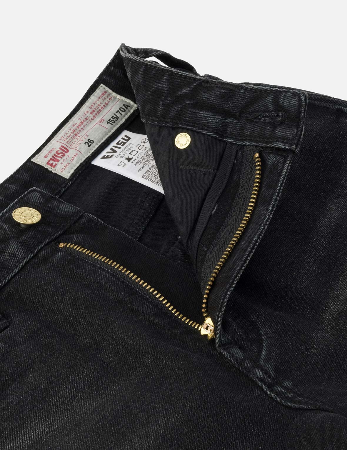 Knot Seagull Embroidery Loose Fit Denim Shorts - 5