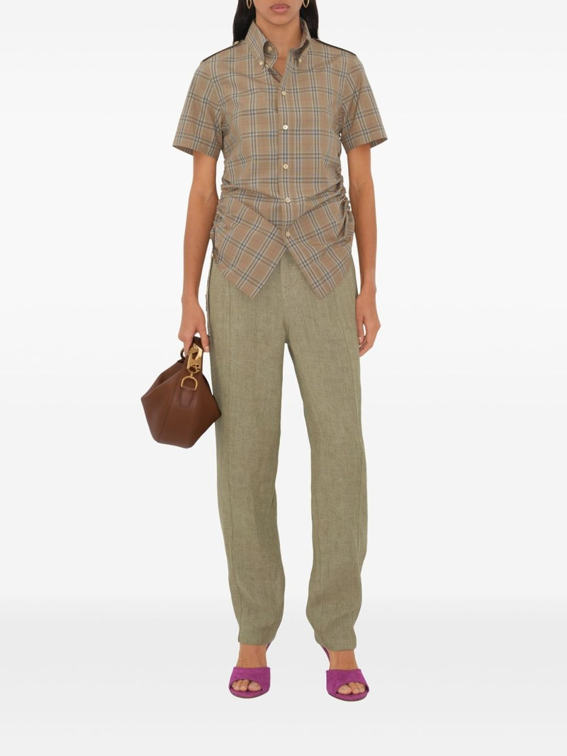 Burberry checkered cotton shirt outlook