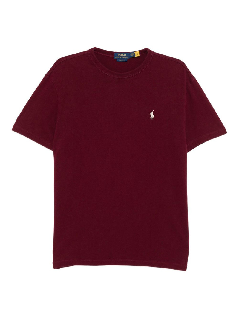 embroidered-logo cotton T-shirt 1