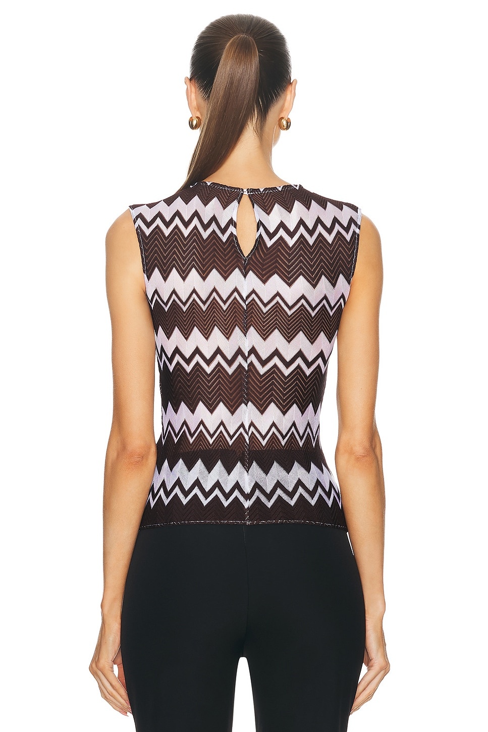 Zig Zag Sleeveless Top - 4