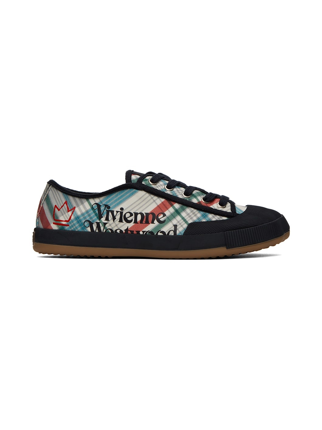 Multicolor Madras Check Sneakers - 1