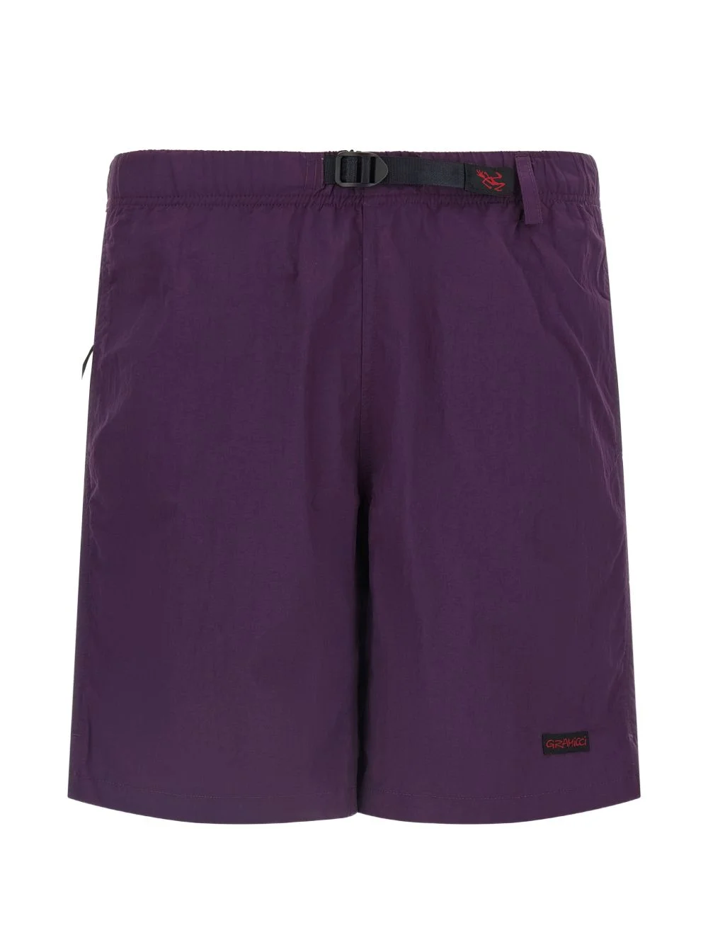 integrated belt bermuda shorts - 1
