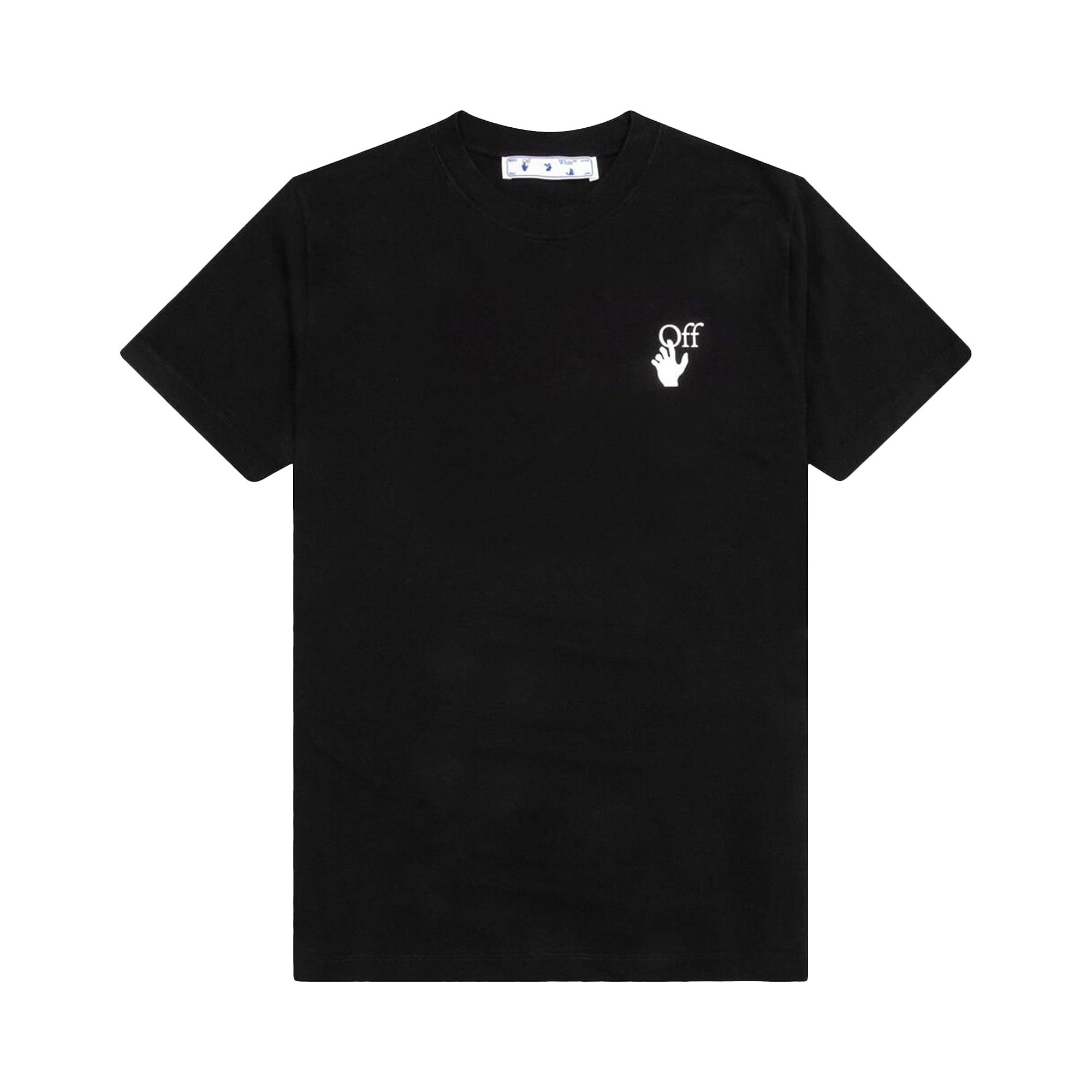 Off-White Caravaggio Lute Short-Sleeve Slim Tee 'Black' - 1