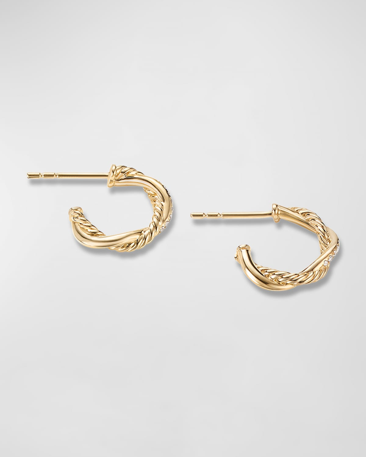 Petite Pave Infinity Huggie Earrings - 2