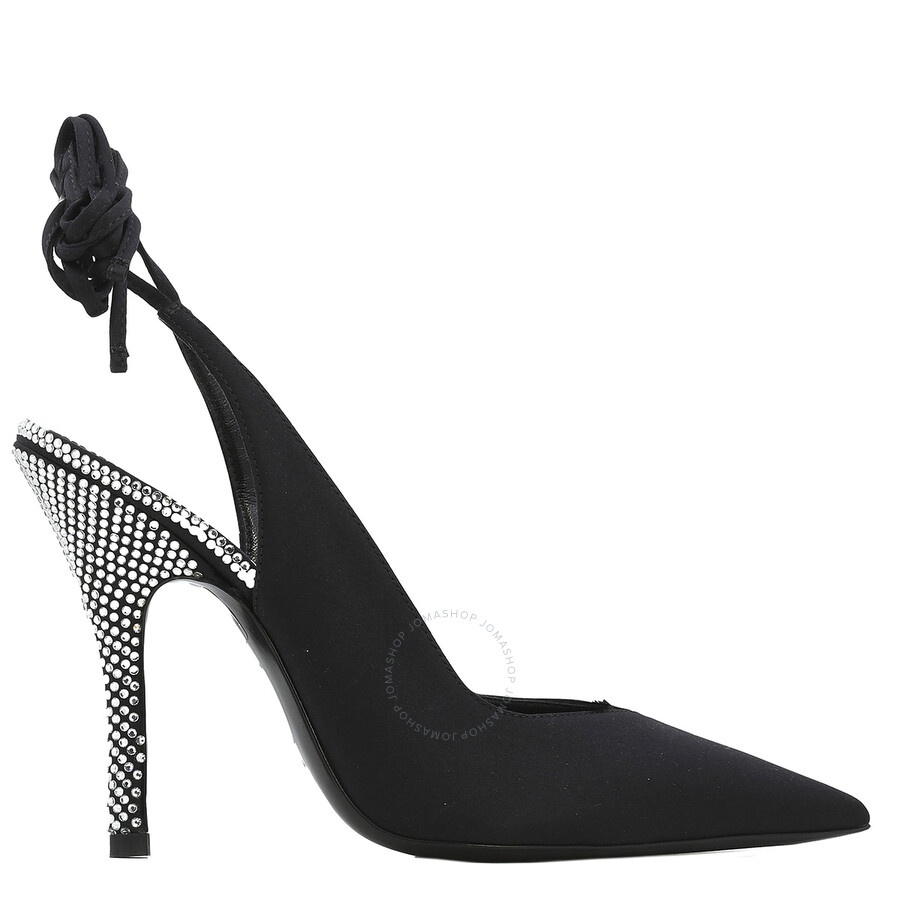 パンプス THE ATTICO VENUS SATIN SLINGBACK Venus'' black slingback for Women | THE ATTICO®