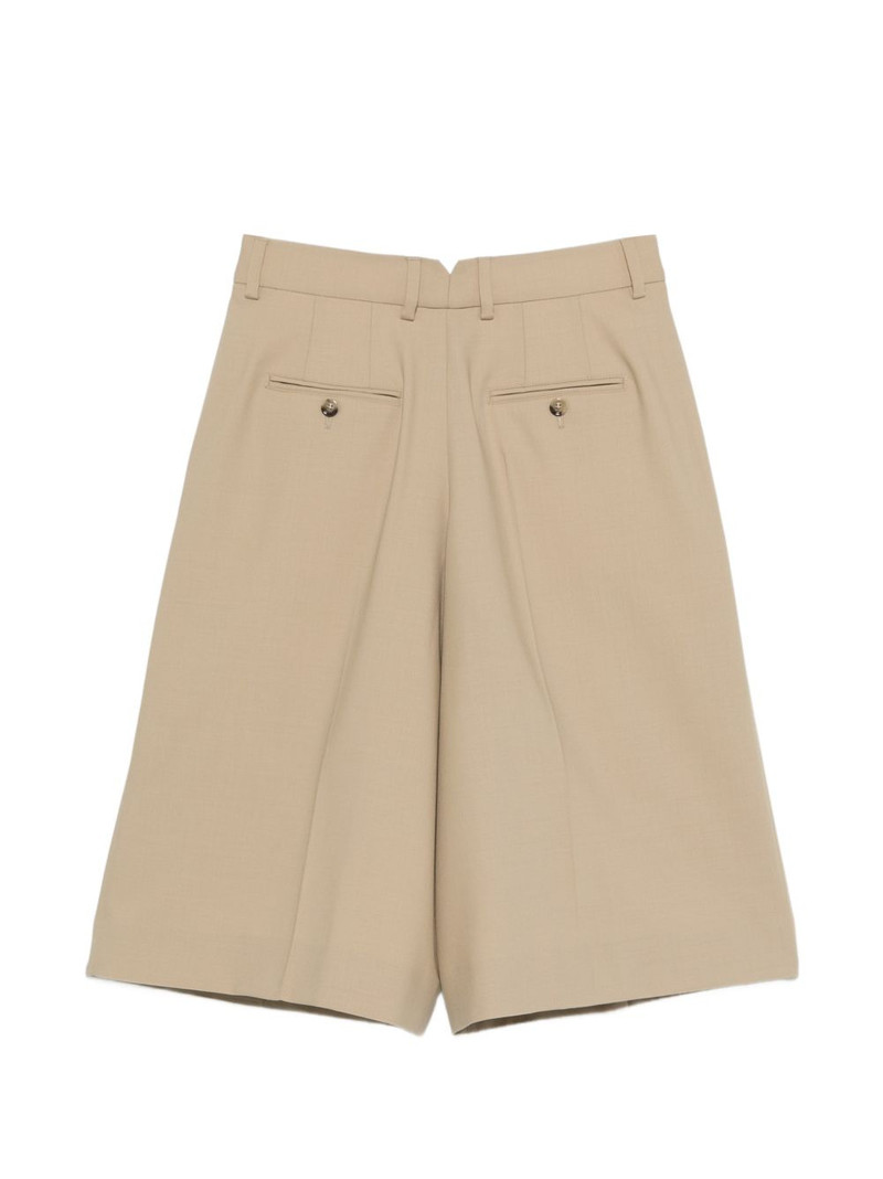 AMI Paris belt-loop pleated shorts outlook