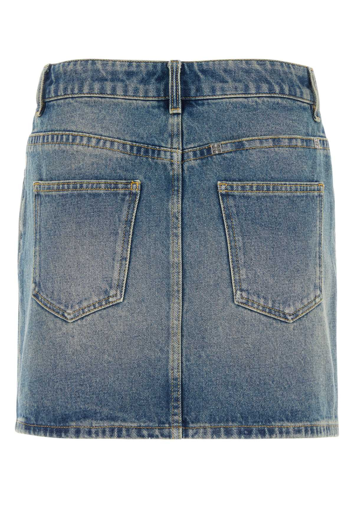 Givenchy Women Denim Mini Skirt - 2