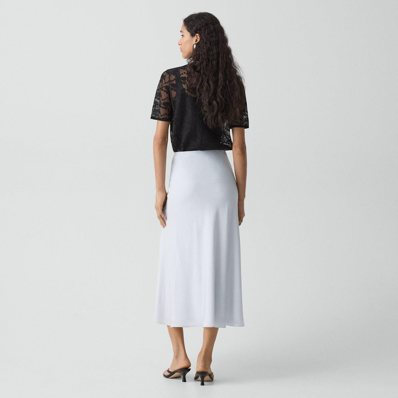 Theory Fluid Pull-On Skirt in Washed Twill outlook