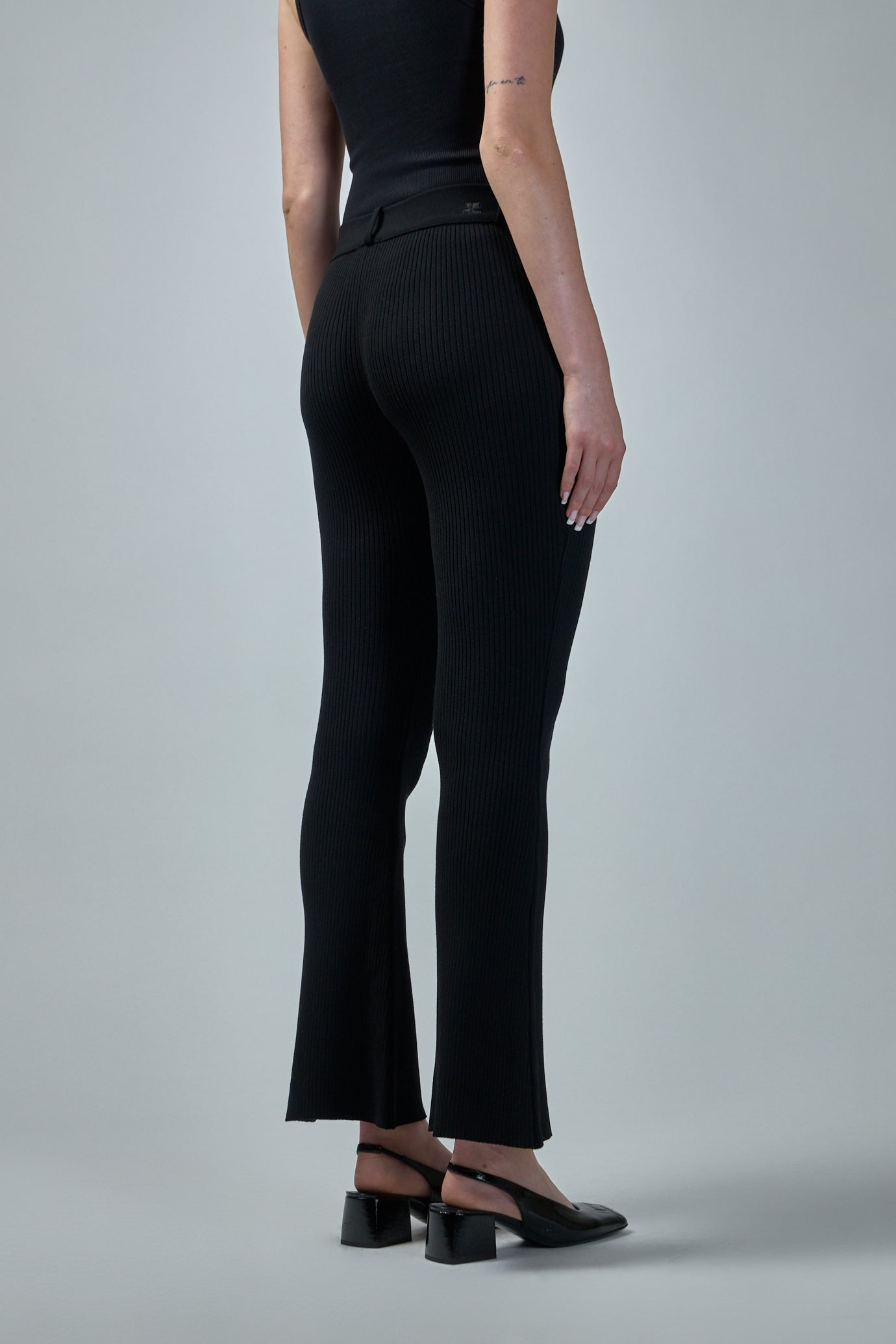 2-Pocket Rib Knit Pants - 4