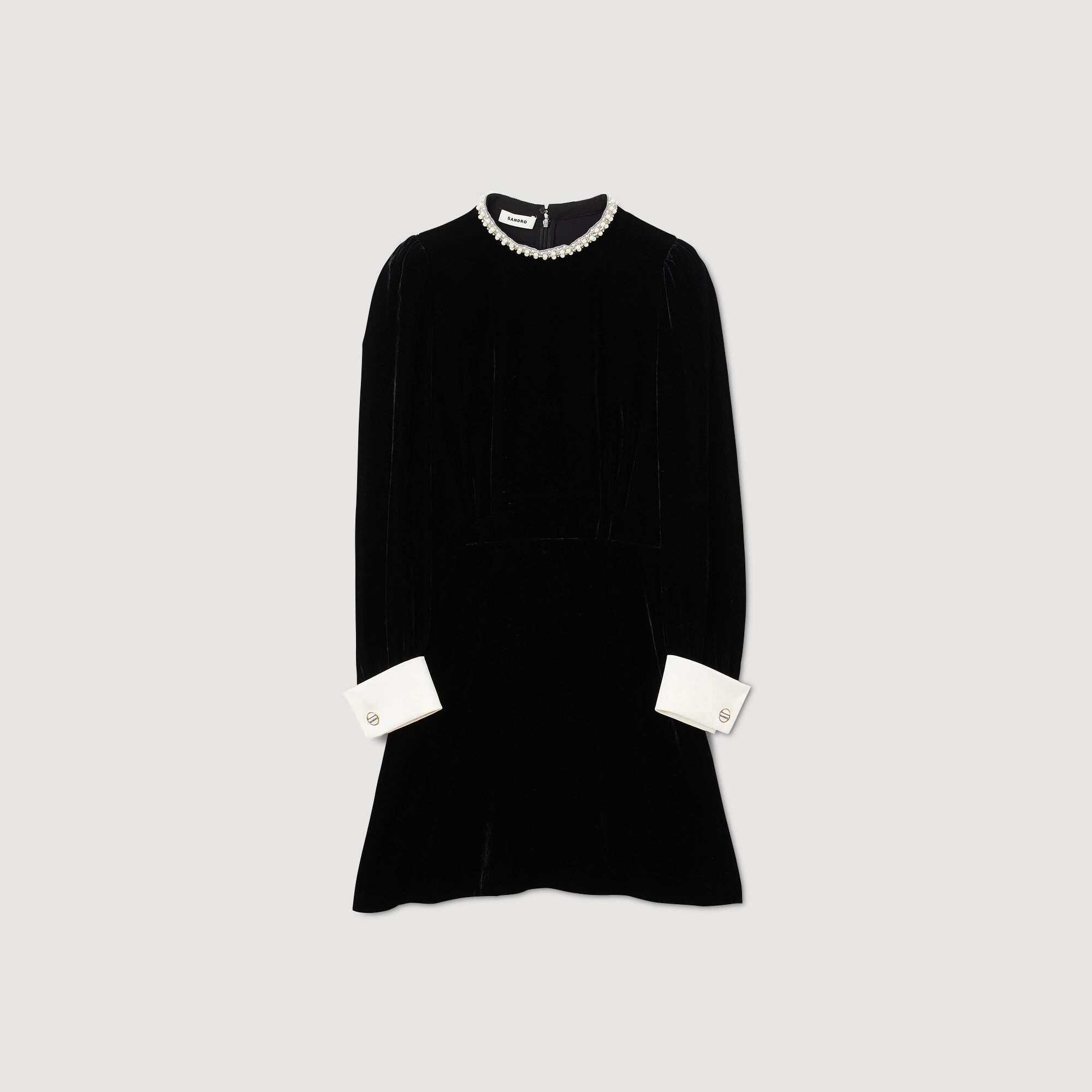SHORT VELVET DRESS - 1