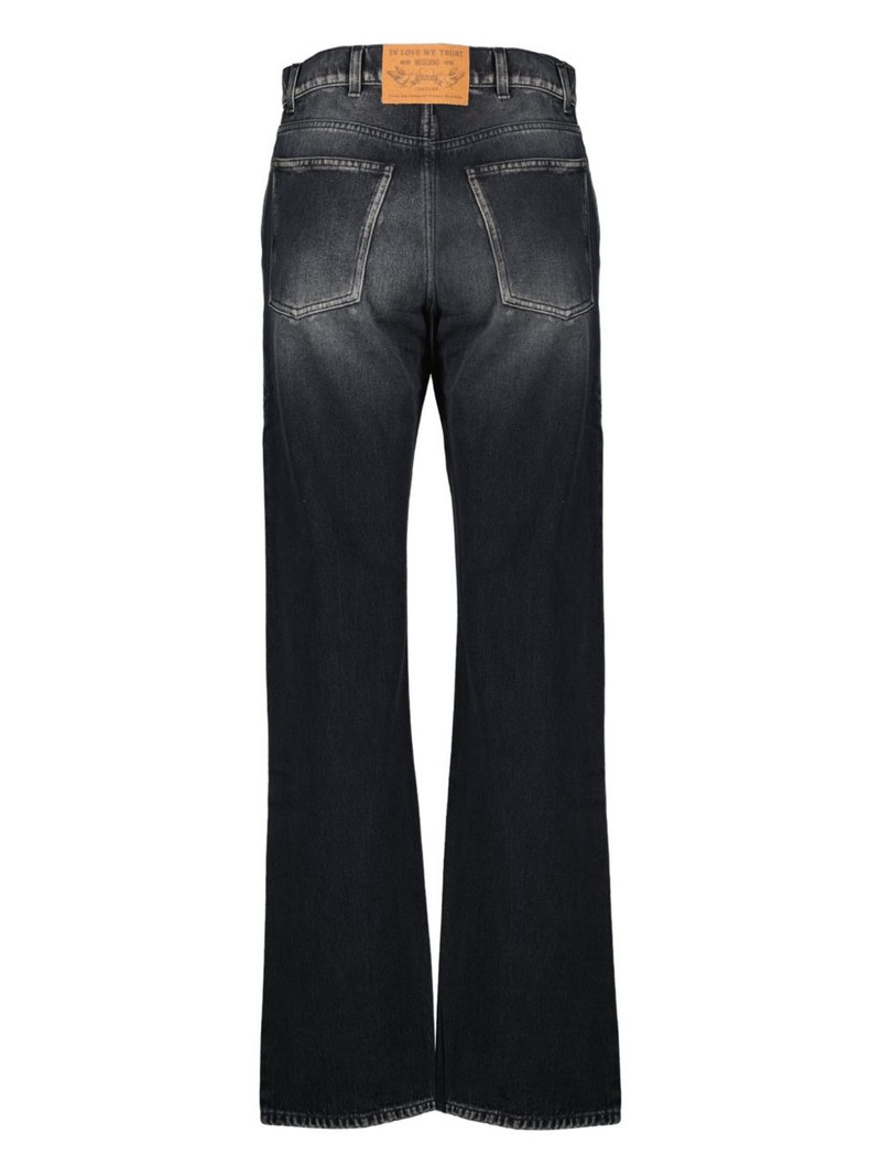 Moschino faded five-pockets jeans outlook