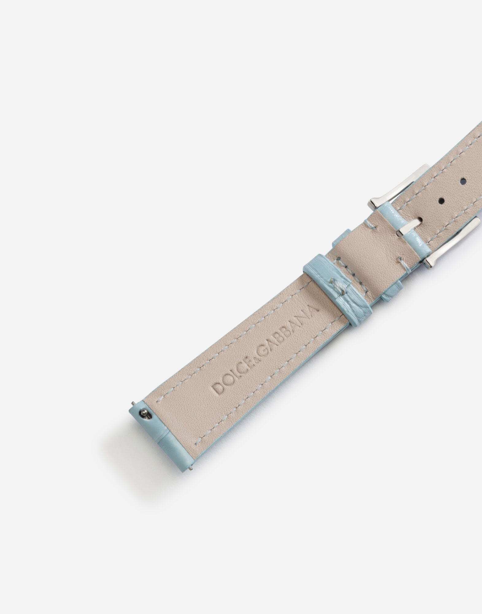 Alligator strap with buckle and hook in steel - 3