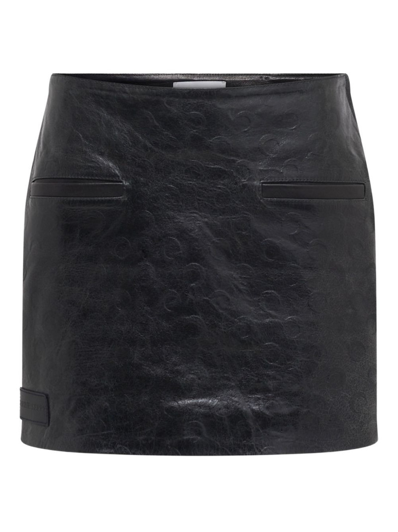 Glossy Moon leather skirt 1