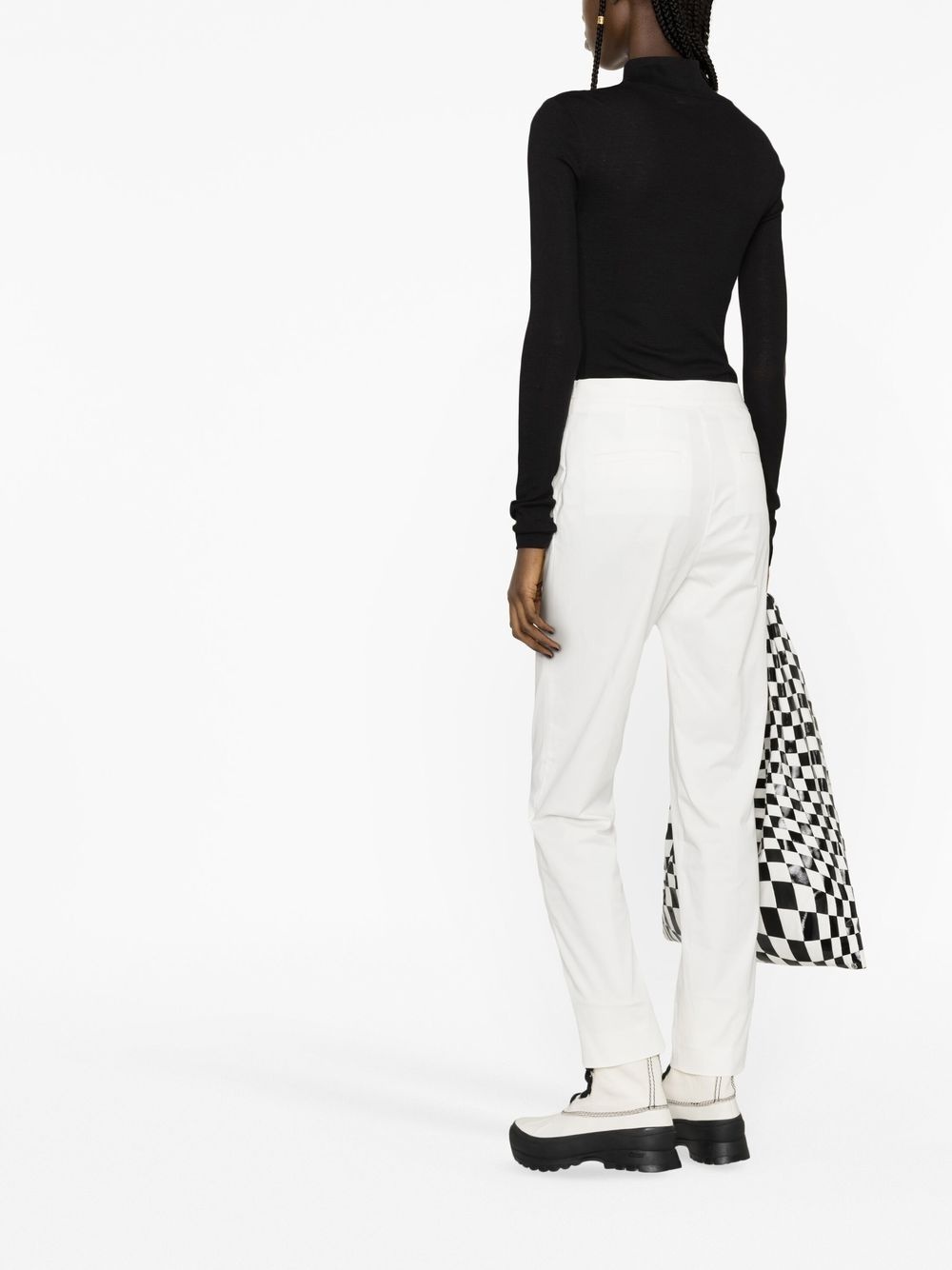 tapered cotton trousers - 4