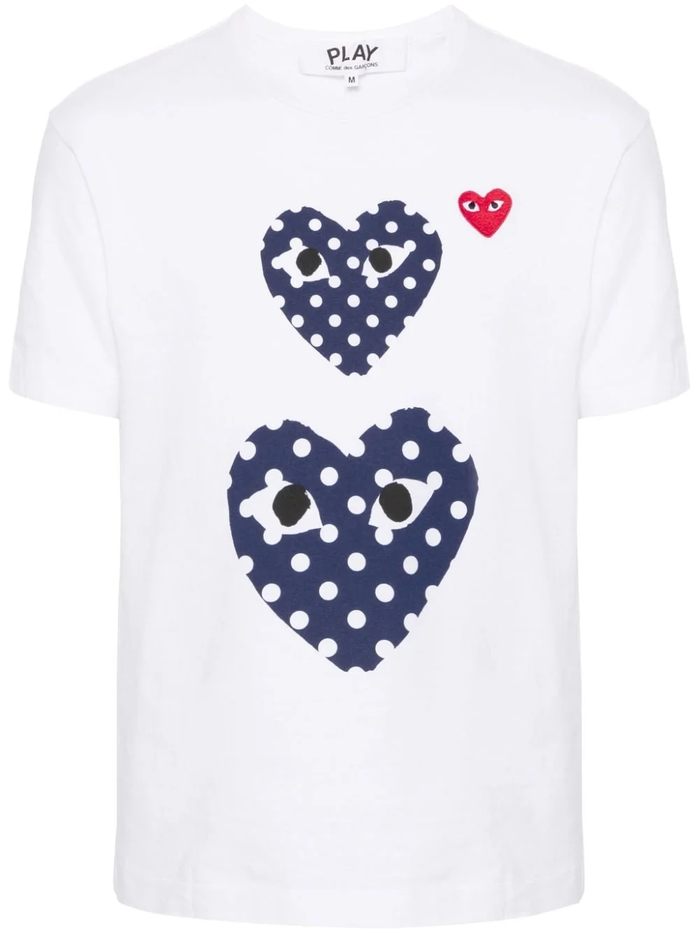 heart-motif cotton T-shirt - 1