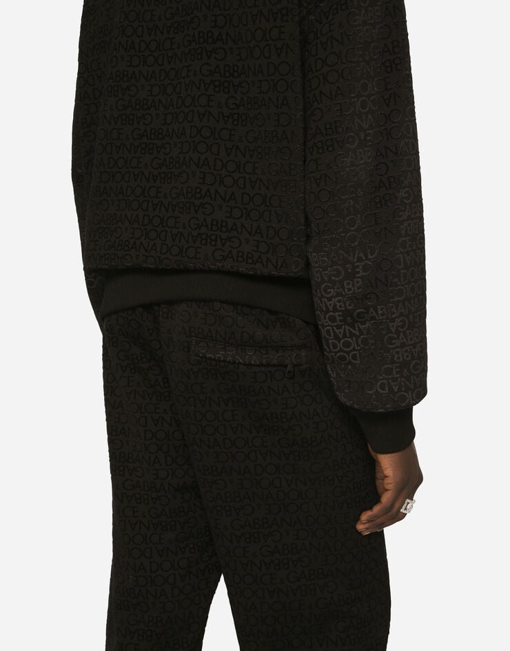 Jogging pants with flocked Dolce&Gabbana logo - 5