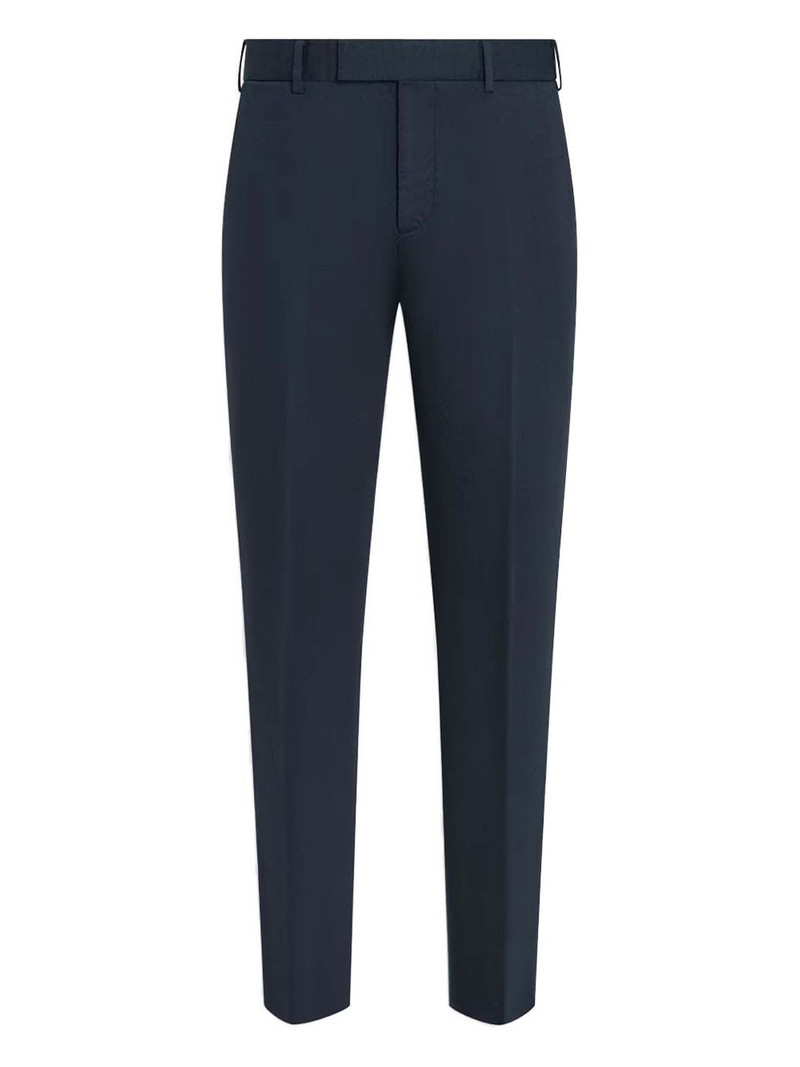 flat-front tapered trousers 1