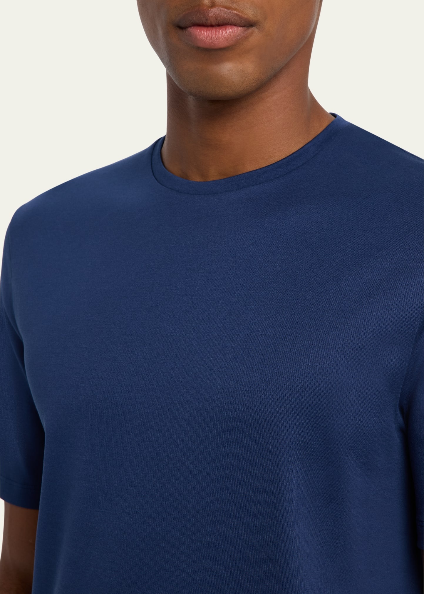 Men's Tremezzo Sea Island Cotton Crewneck T-Shirt - 5