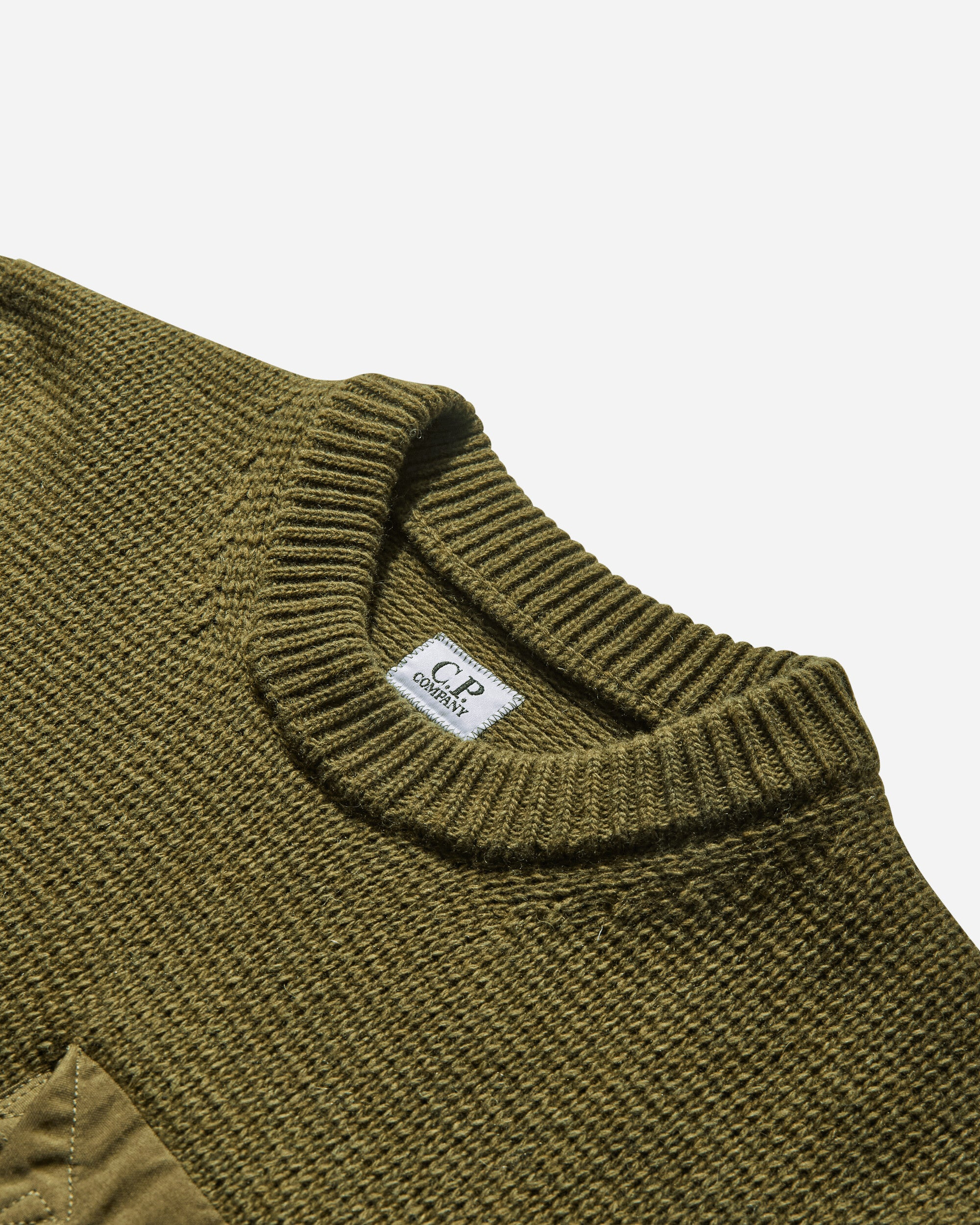 Men's Lambswool Crewneck Sweater Capers - 3