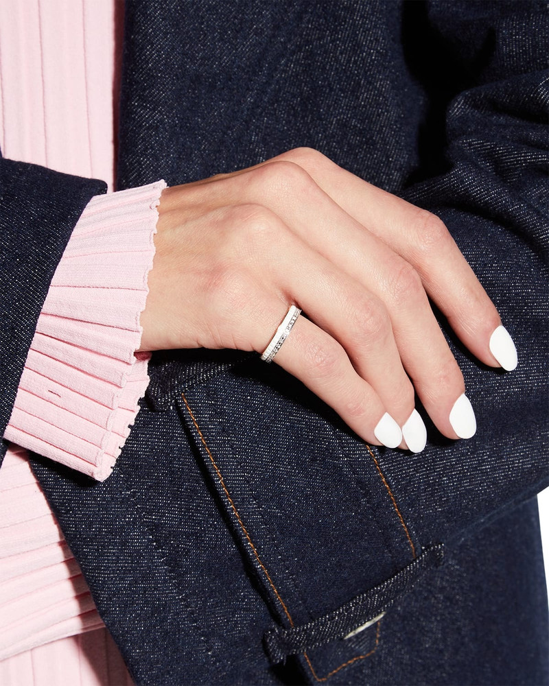 Boucheron Quatre 18K White & Pink Gold White Edition Ring outlook