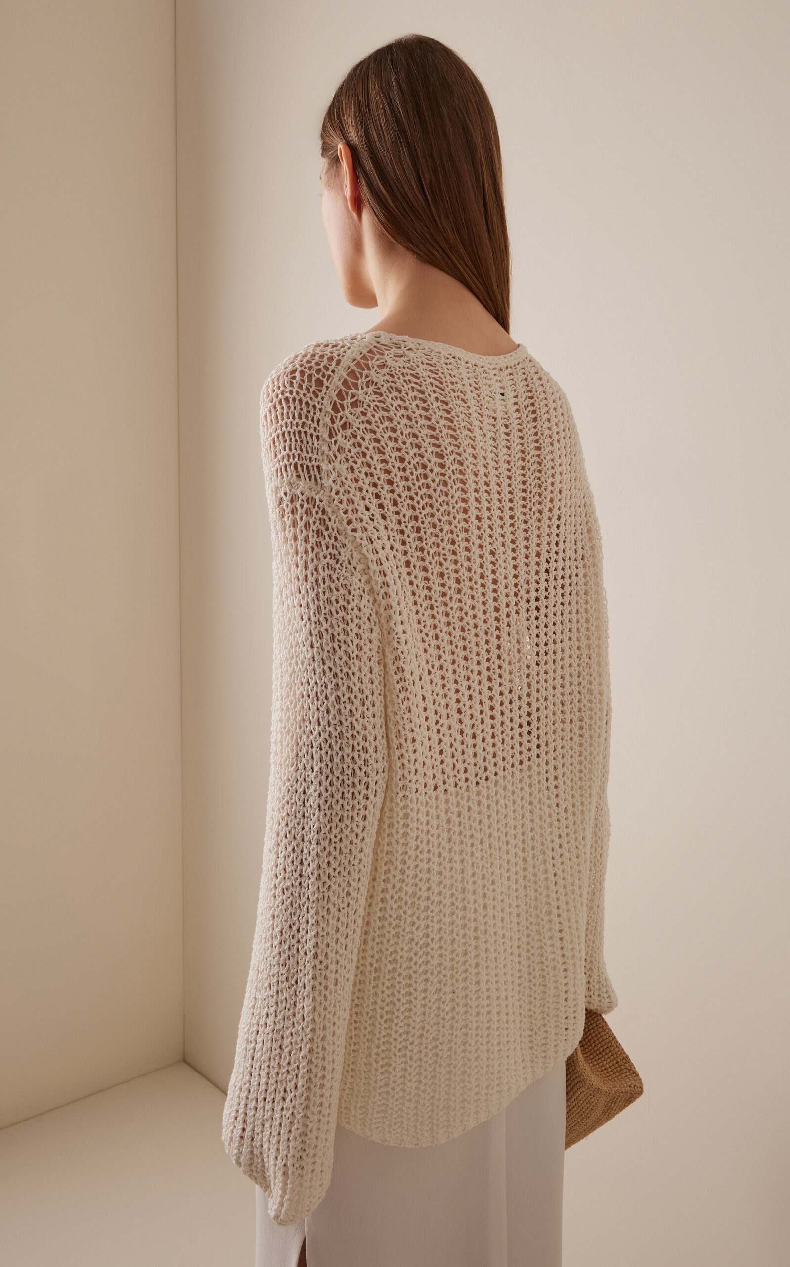 Elowen Knit Cotton Sweater ivory - 4
