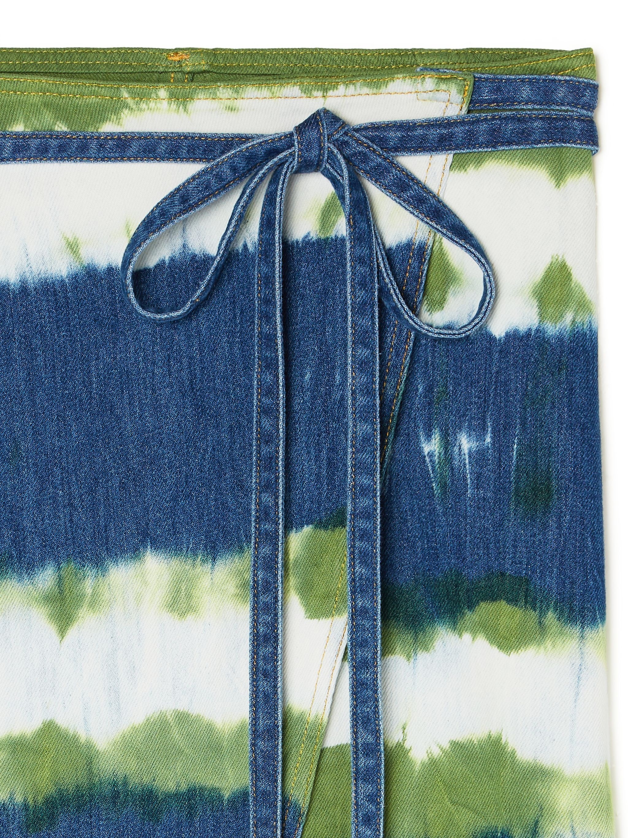 Magic Journey Denim Sarong Skirt - 8