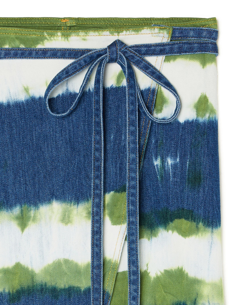 Magic Journey Denim Sarong Skirt 8
