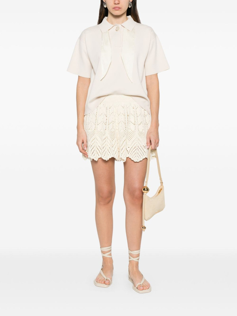 forte_forte tie knit polo top outlook