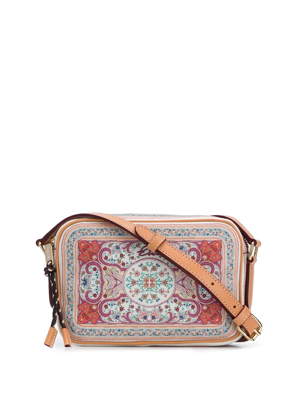 ethnic print crossbody bag - 1