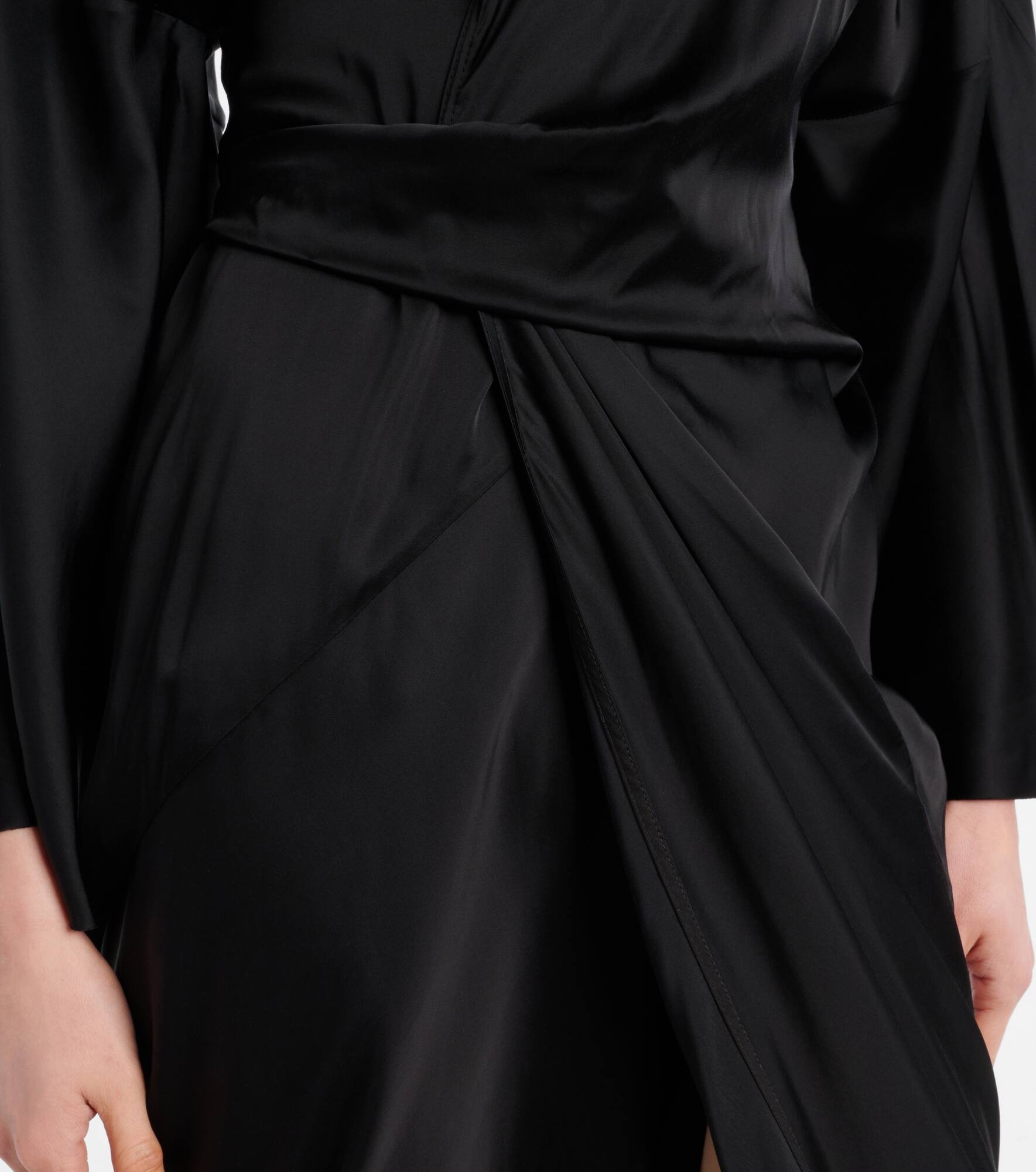 Hollywood charmeuse wrap dress - 5