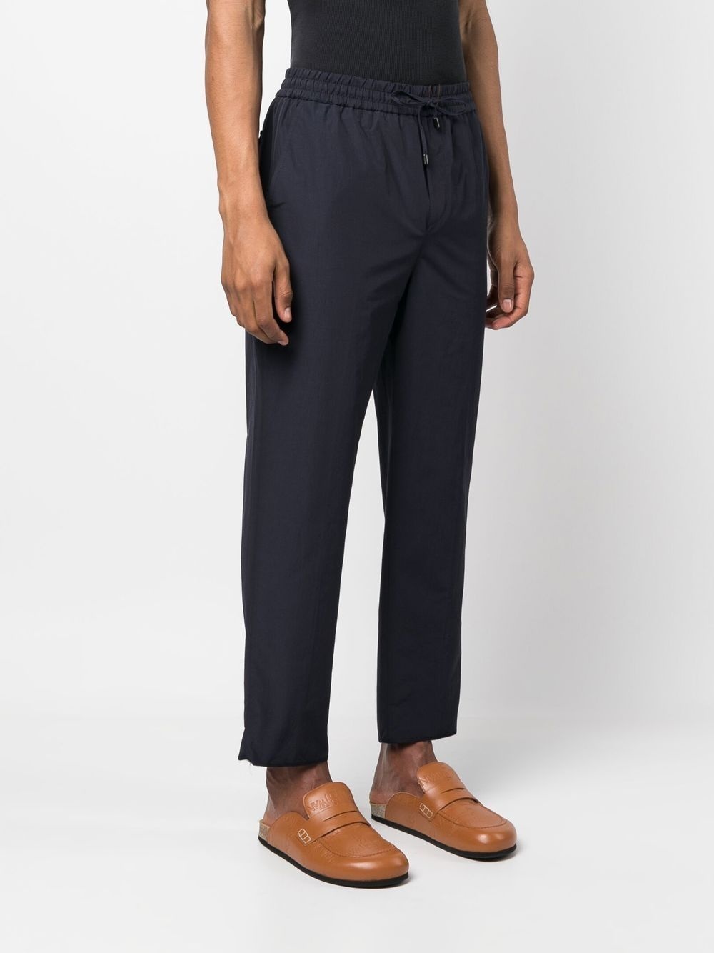drawstring-waistband trousers - 3
