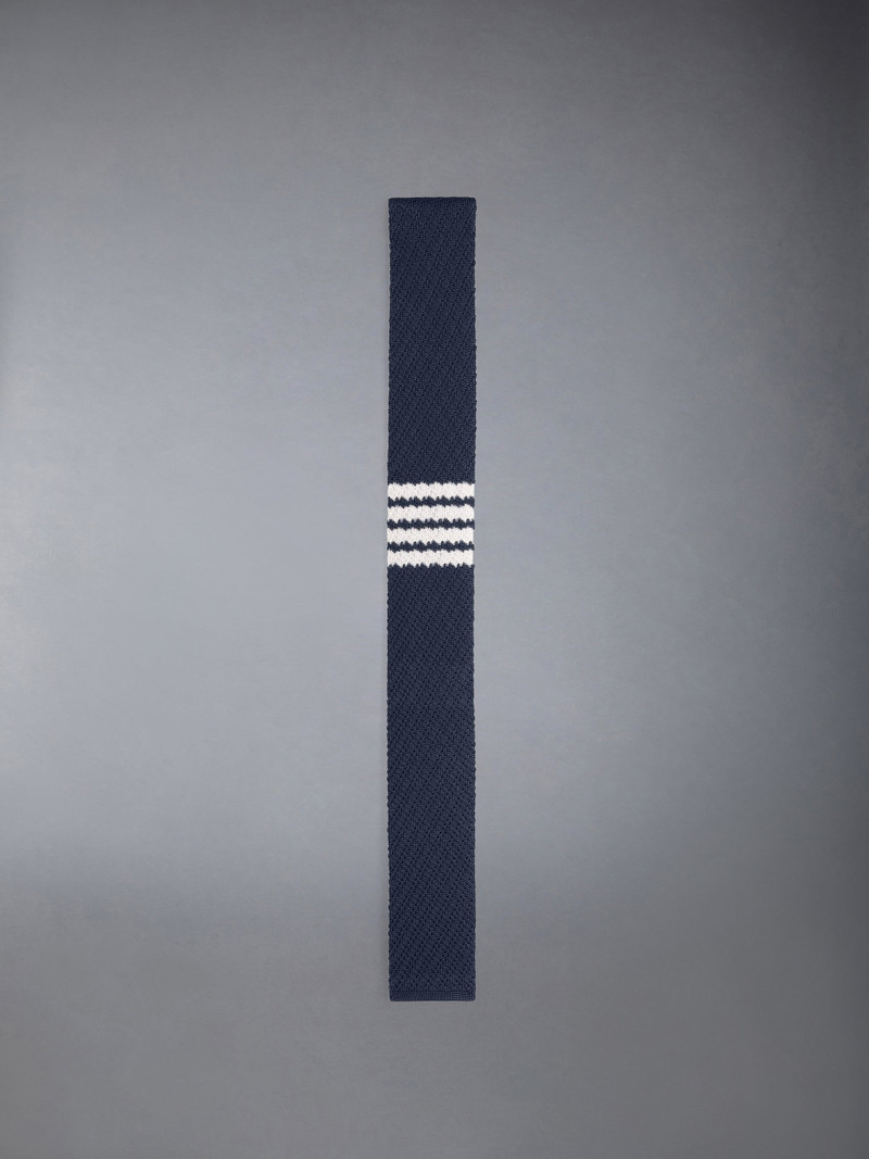 SILK 4-BAR KNIT TIE 1