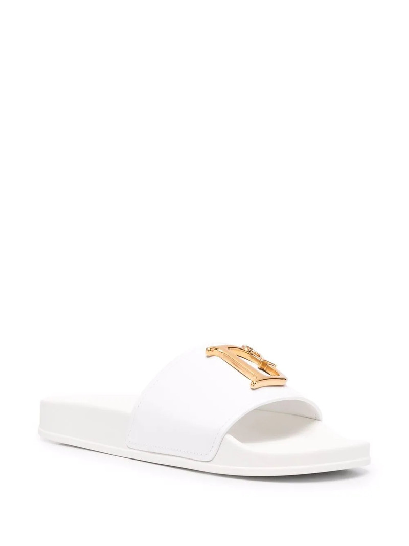 DSQUARED2 logo-lettering flat slides outlook