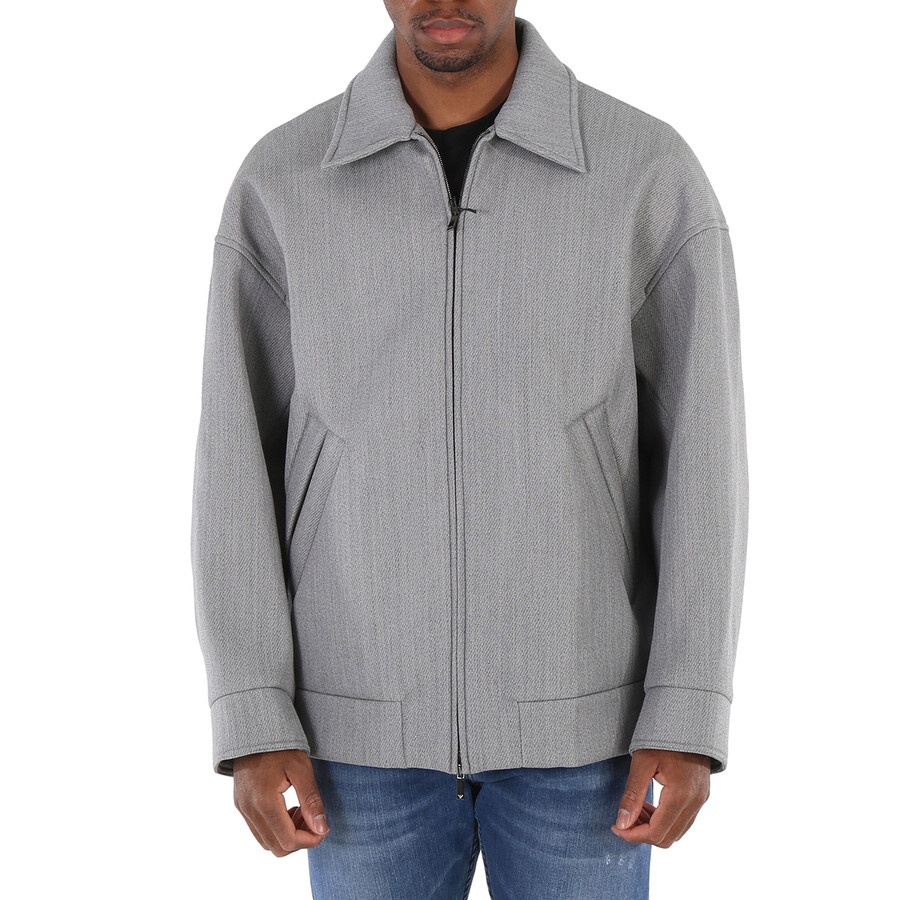 EMPORIO ARMANI Emporio Armani Men's Grigio Zip-Up Blouson