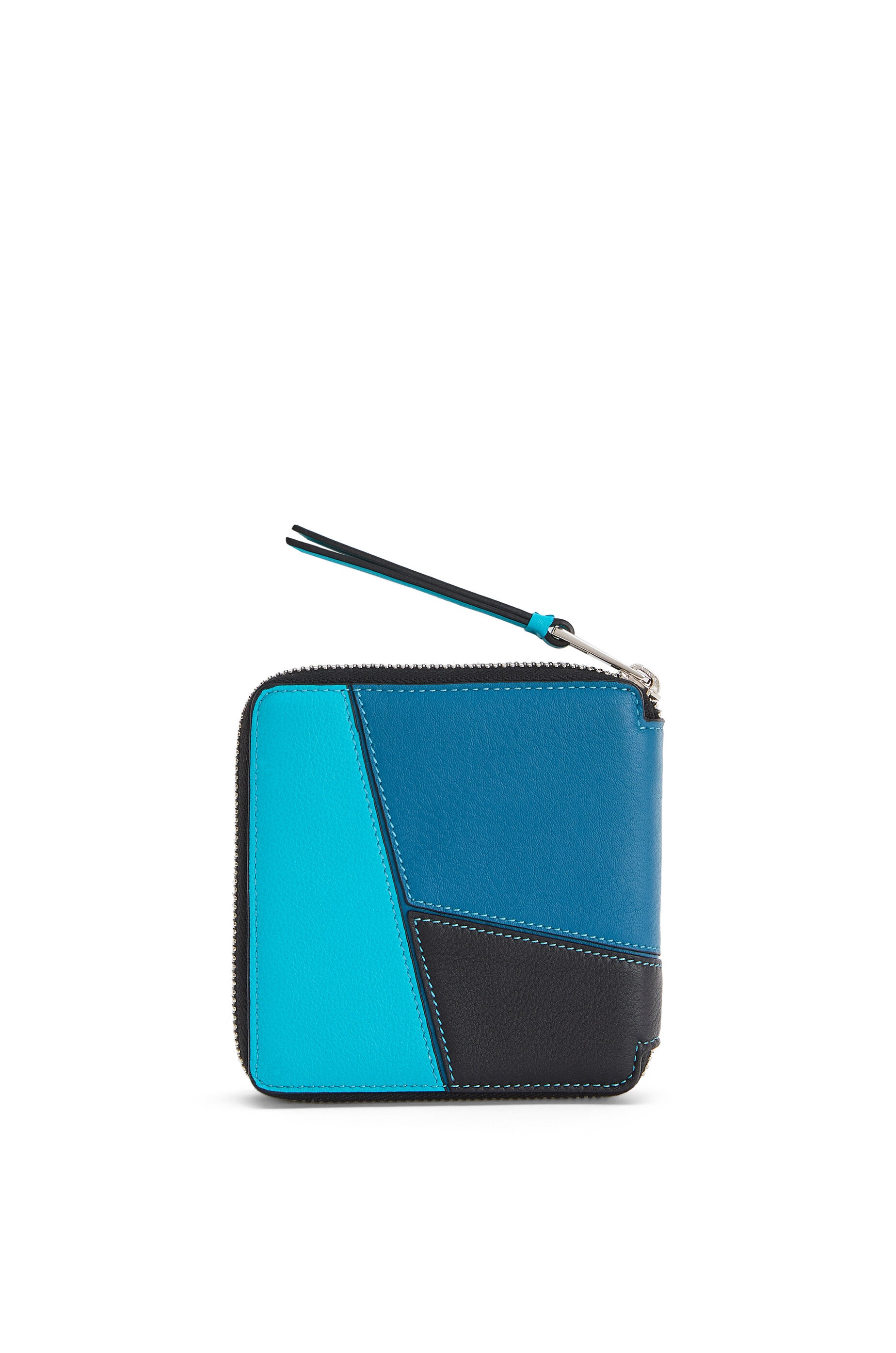 Puzzle square zip wallet in classic calfskin - 4